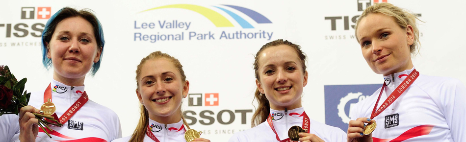 Barker, Trott and Rowsell win London World Cup Team Pursuit for Great Britain