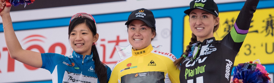 Chloe Hosking secures WorldTour stage race victory in the Tour of Chongming Island
