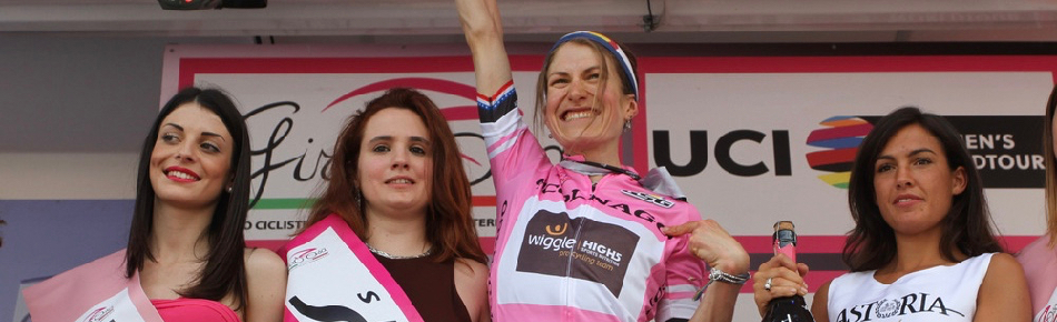 Mara Abbott solos into Pink over the Mortirolo on Giro Rosa Stage 5